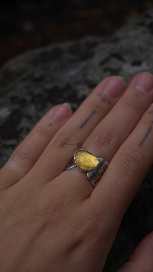 Citrine Dappled Light Ring