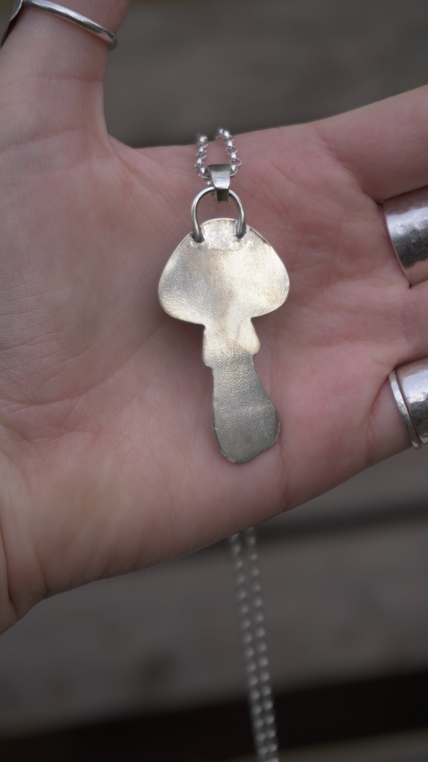 Carnelian Mushroom Pendant