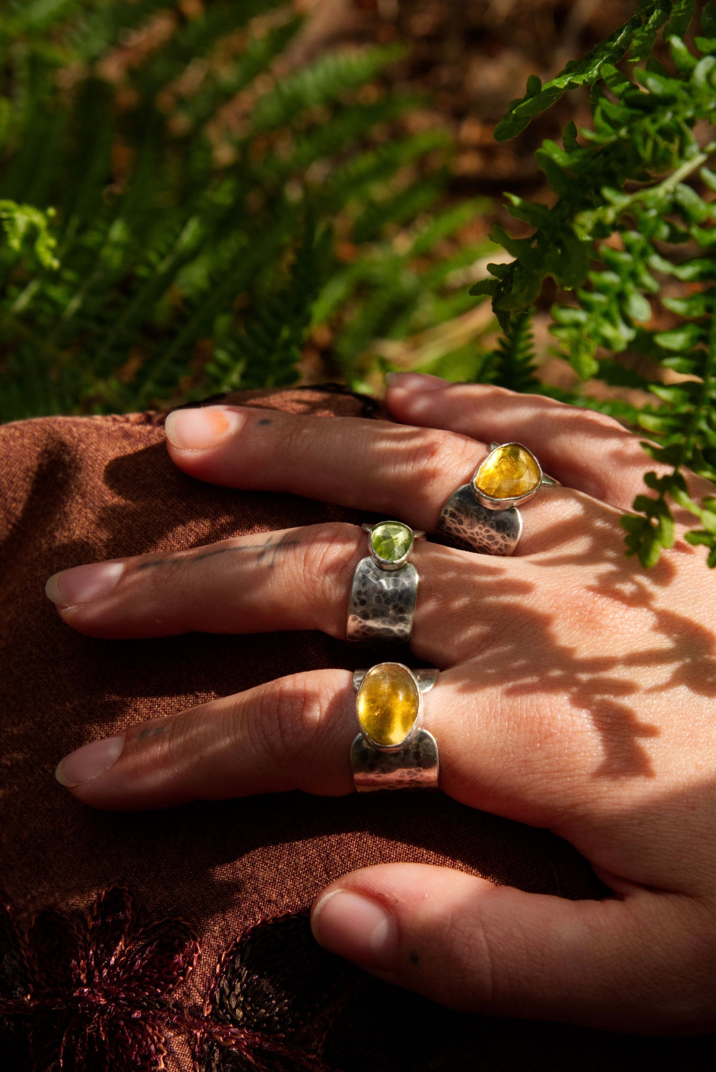 Citrine Dappled Light Ring