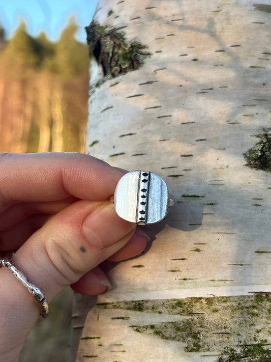 Birch Shield Ring