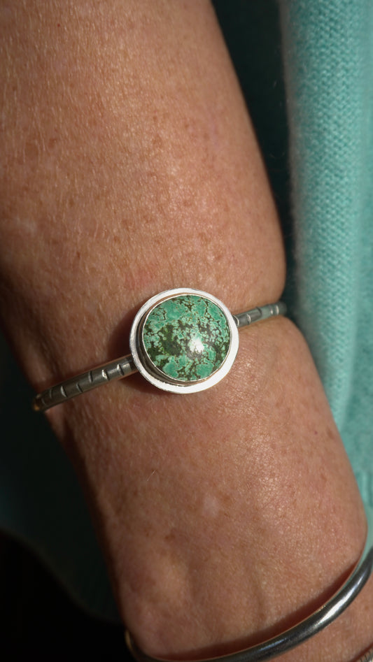 Tibetan Turquoise Birch Cuff