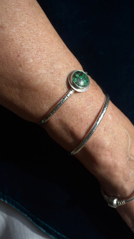 Tibetan Turquoise Birch Cuff